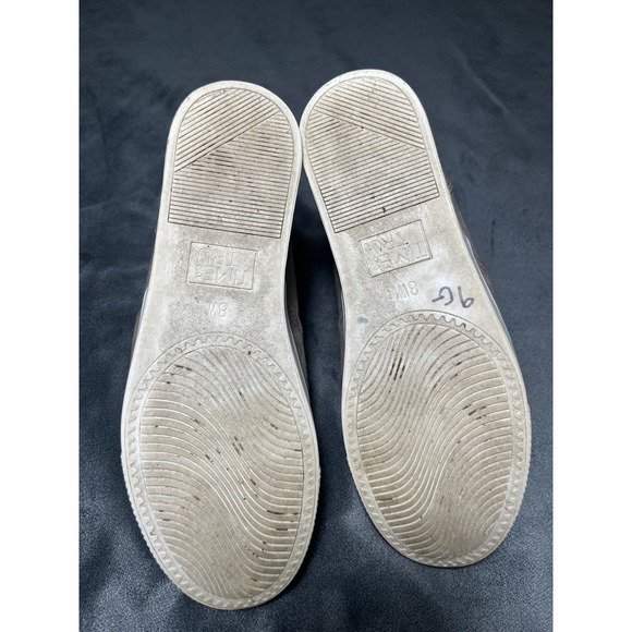 Time & Tru Memory Foam Women's Khaki Blush Suede Wedge Sneakers Size 8 W - Picture 7 of 12